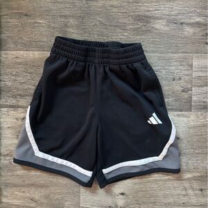 adidas Kids Black and Gray Shorts